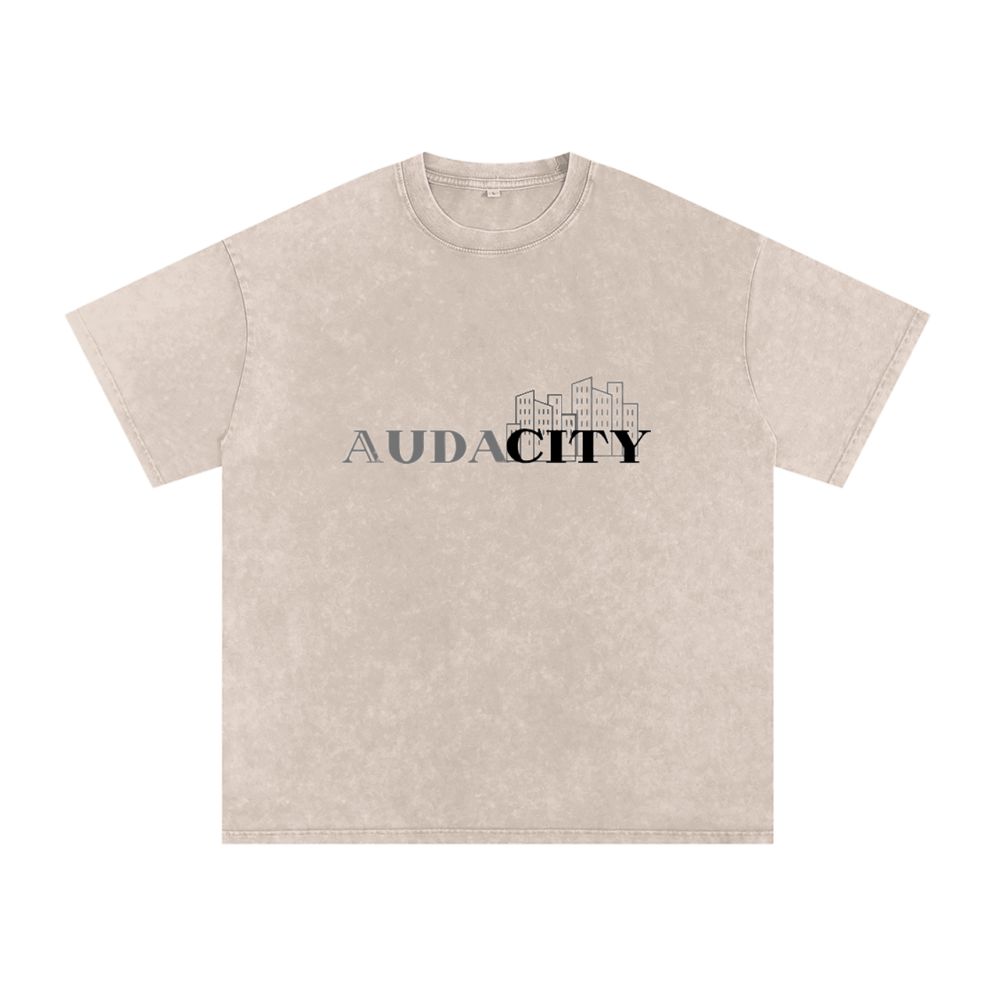 Snow Washed Oversized Cotton T-Shirt